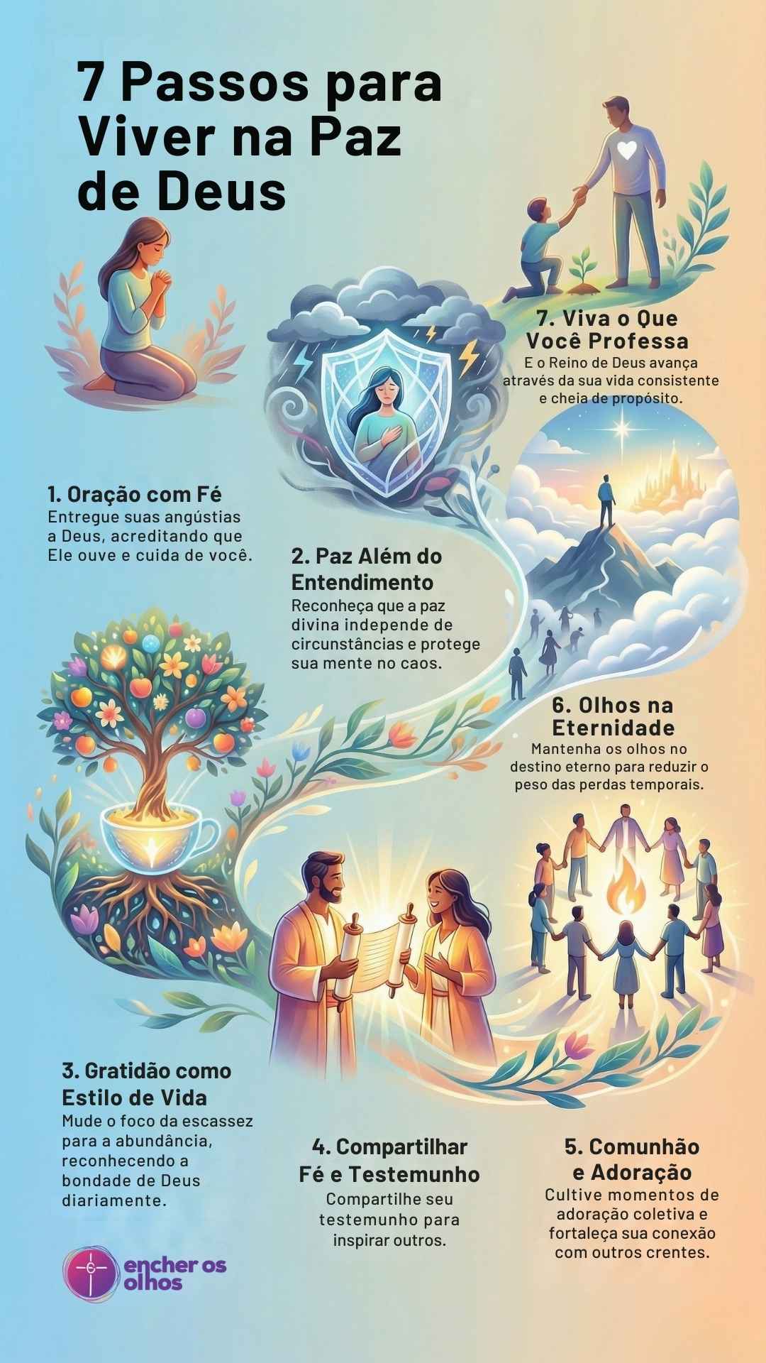 Alegria No Senhor: 7 Passos Para Viver Em Paz 7 Passos Para Viver em Paz
