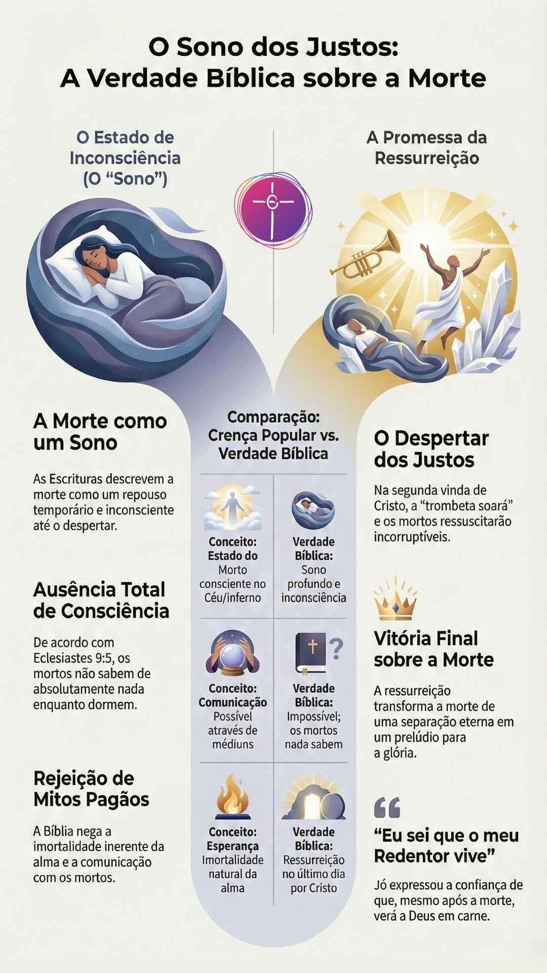 O Que A Bíblia Diz Sobre A Morte? Entenda O &Quot;Sono Dos Justos&Quot; E A Ressurreição Paisagem bíblica serena com nascer do sol sobre campo de lírios, simbolizando o sono dos justos e a esperança da ressurreição.