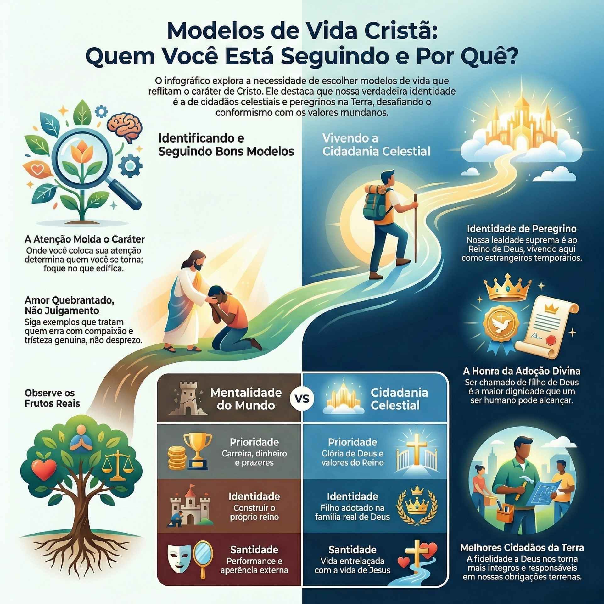 Este guia de estudo aprofundado explora o tema crucial dos modelos de vida cristã que escolhemos seguir em nossa jornada de fé.