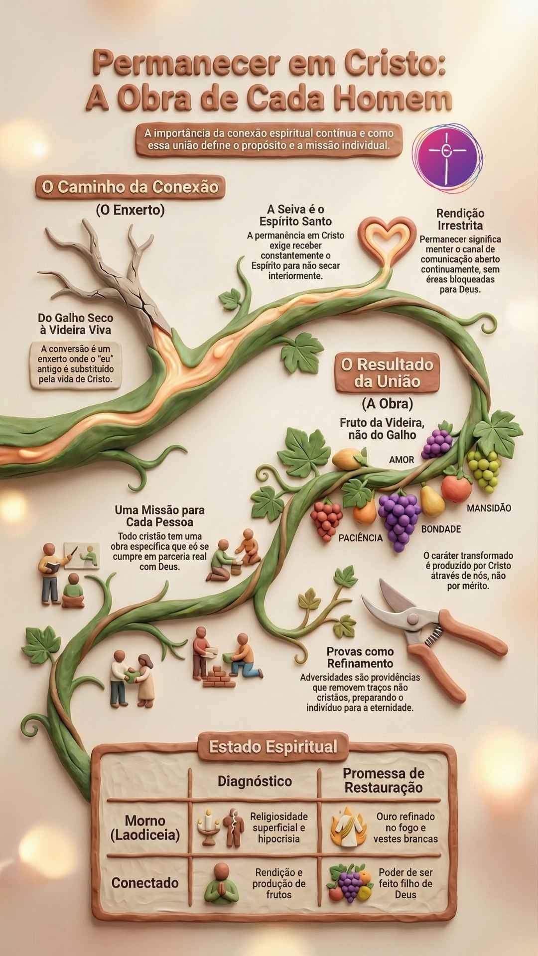Permanecer Em Cristo: A Obra De Cada Homem permanecer-em-cristo-obra-de-cada-homem